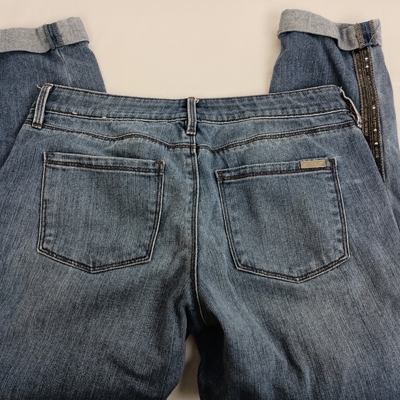 WHITE HOUSE BLACK MARKET Cropped Girlfriend Blue Jeans Preppy Clueless (#1,352) - Picture 5 of 9